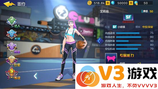 热血街篮五大位置介绍