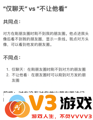 微信仅聊天和不让他看我有什么区别 微信仅聊天是不是互相看不到朋友圈