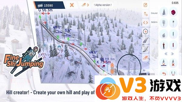 精细跳台滑雪游戏(fine ski jumping) v0.877 安卓版 2