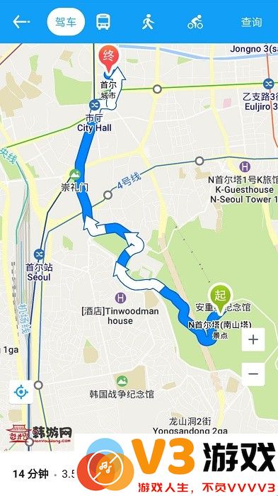 韩游网地图中文版 v3.0.1 安卓版 2