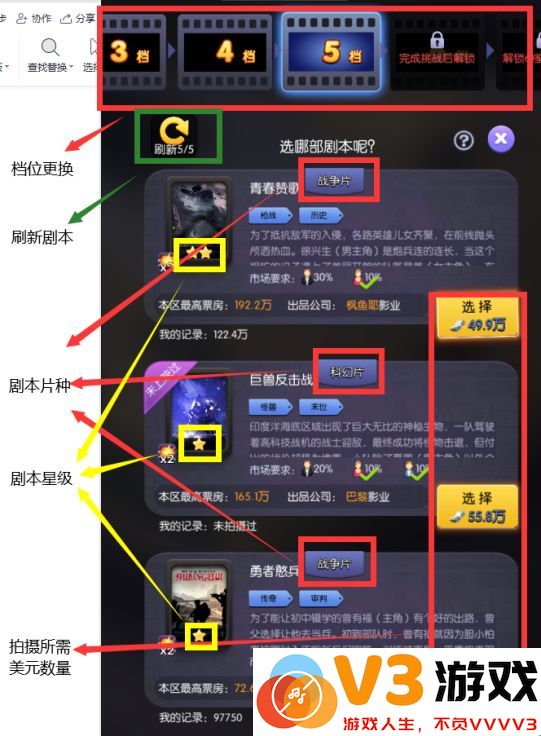 影业梦想家开拍流程说明