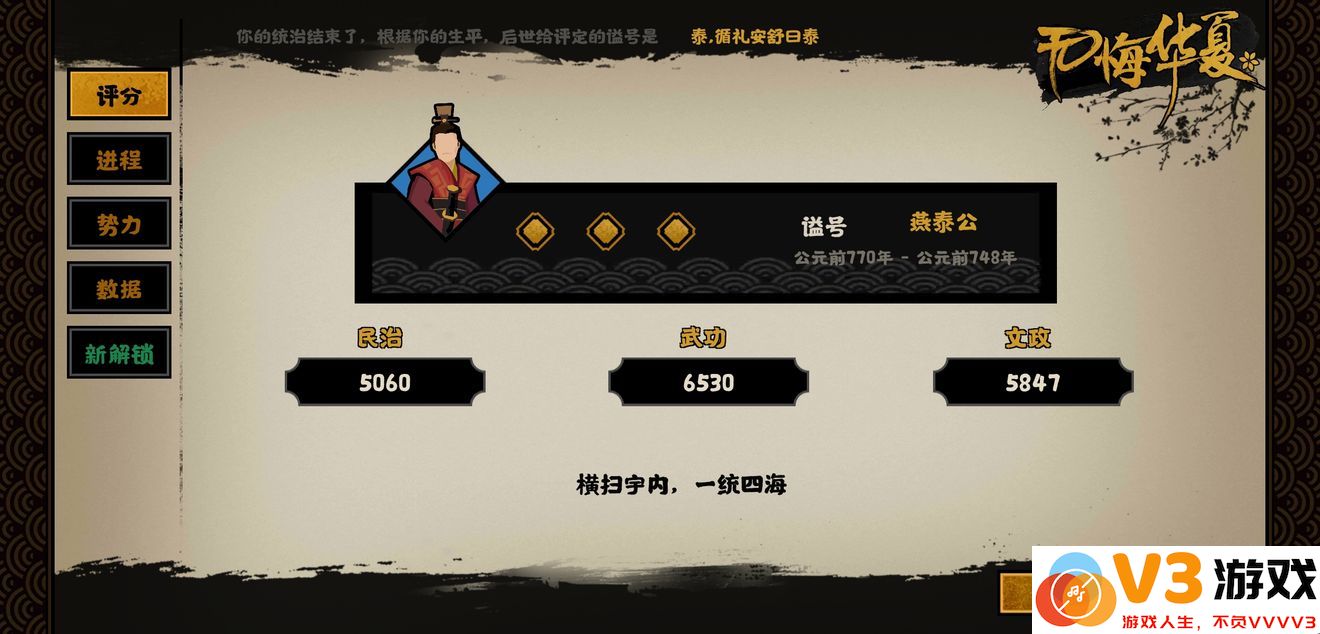 无悔华夏游戏